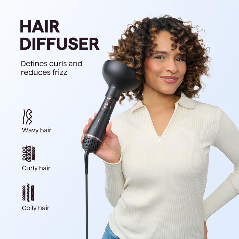 2-In-1 Diffuser & Dryer: Enhance Natural Curls, Reduce Frizz
