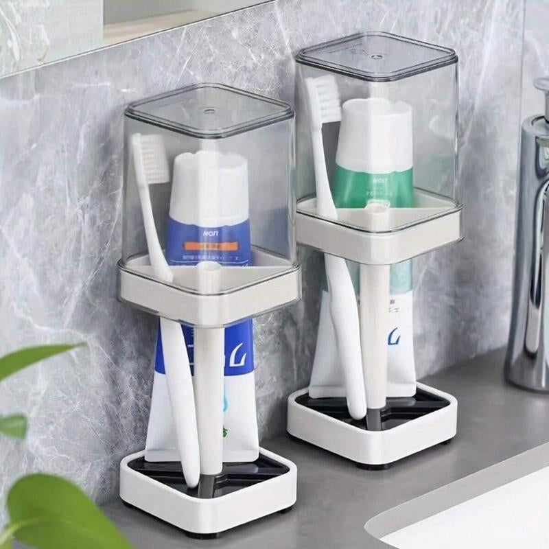 Couples' Toothbrush Holder with Cup: Organize Your Bathroom