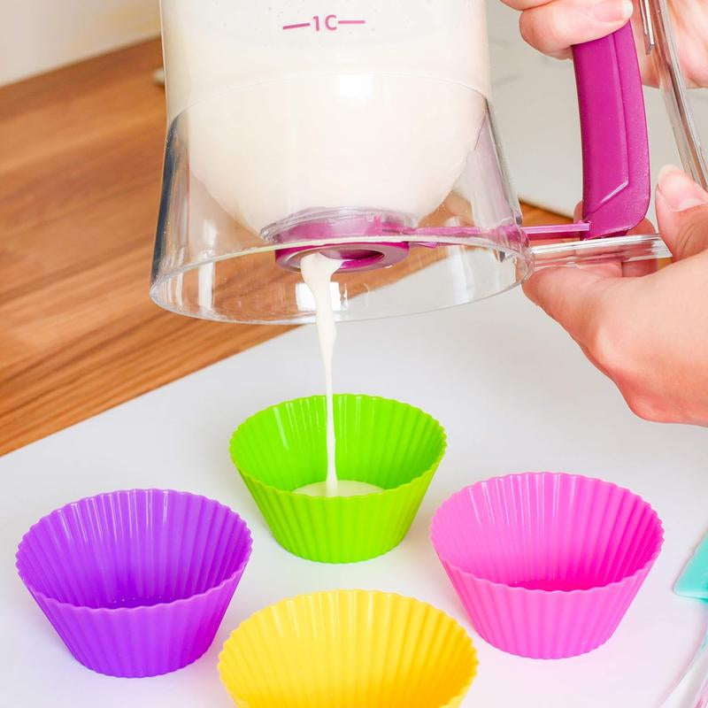 Pancake & Cupcake Batter Dispenser Tool for Easy Baking