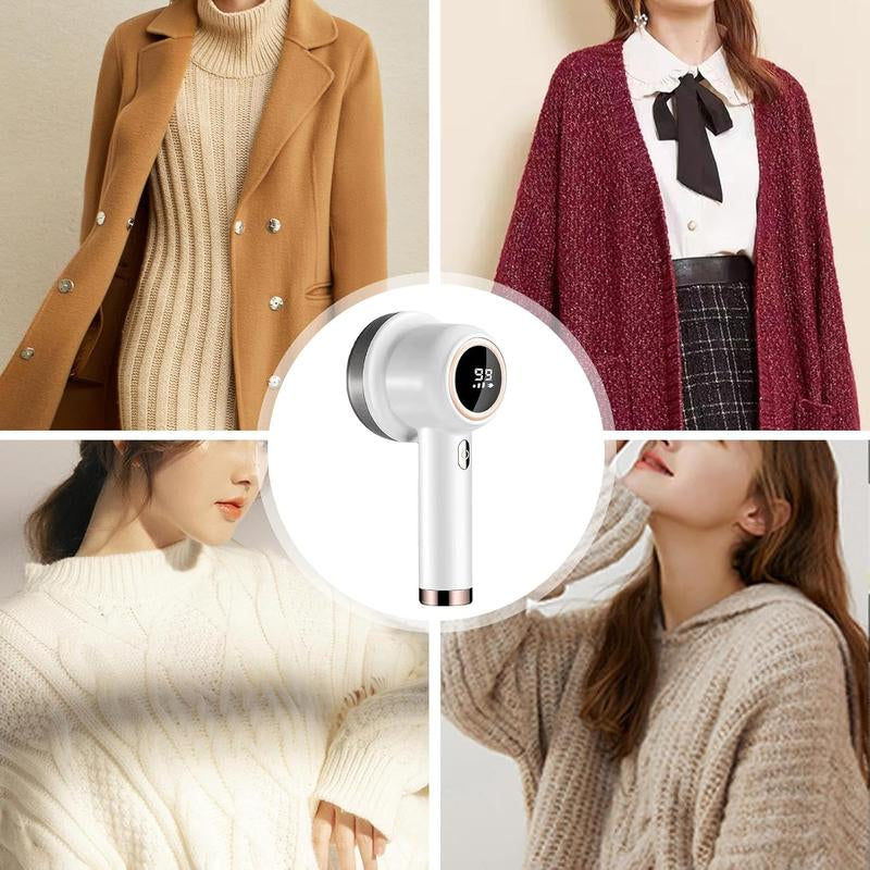 6-Blade LED Fabric Shaver: Efficiently Remove Lint & Fuzz