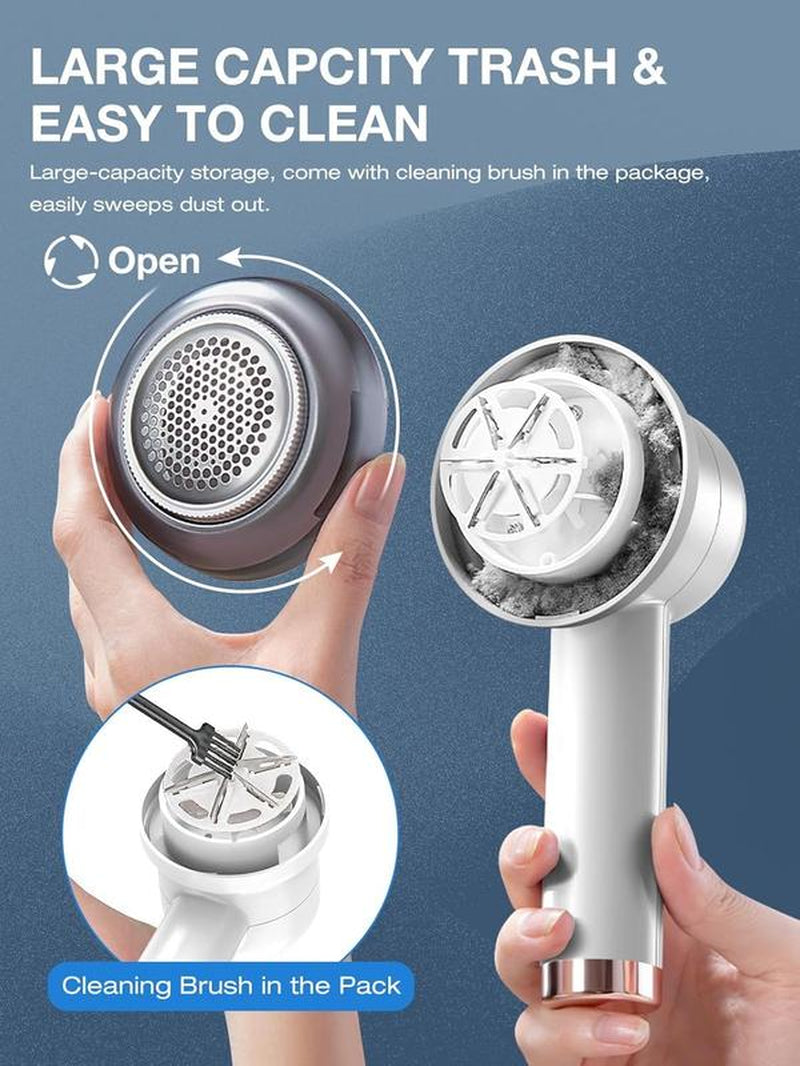 6-Blade LED Fabric Shaver: Efficiently Remove Lint & Fuzz