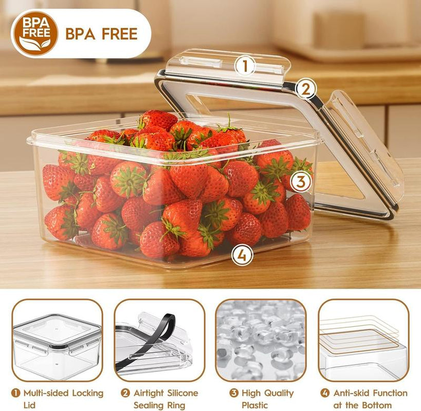 85Oz Airtight BPA-Free Food Containers for Fresh Storage