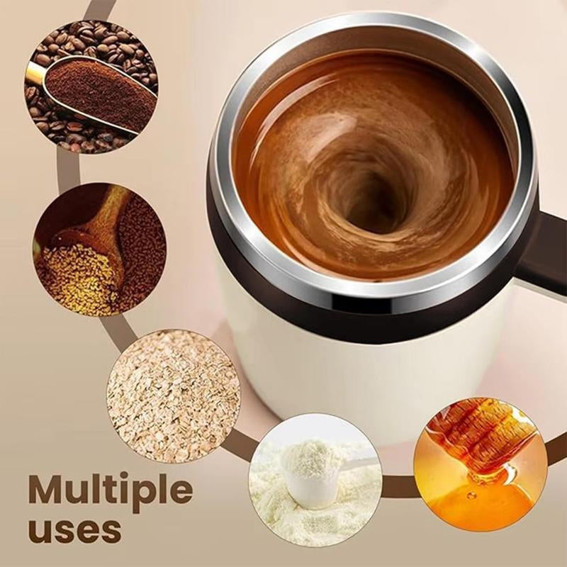 Smart Magnetic Stirring Mug with LCD & USB Rechargeable