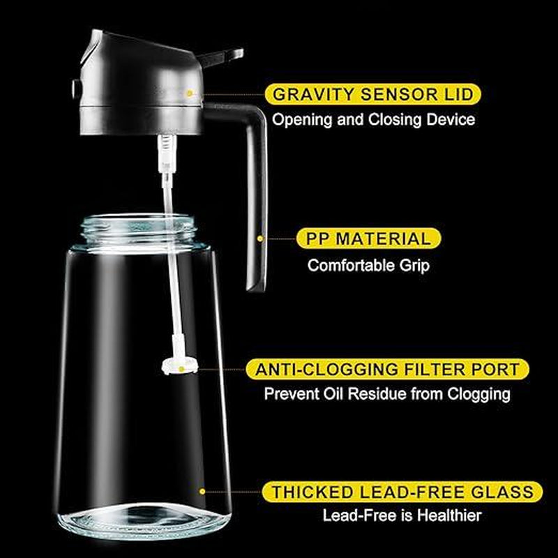 470ml Automatic Oil Sprayer Bottle for Effortless Cooking