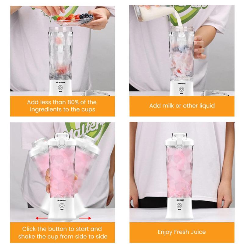 Portable USB Blender Cup for Smoothies & Shakes Anywhere