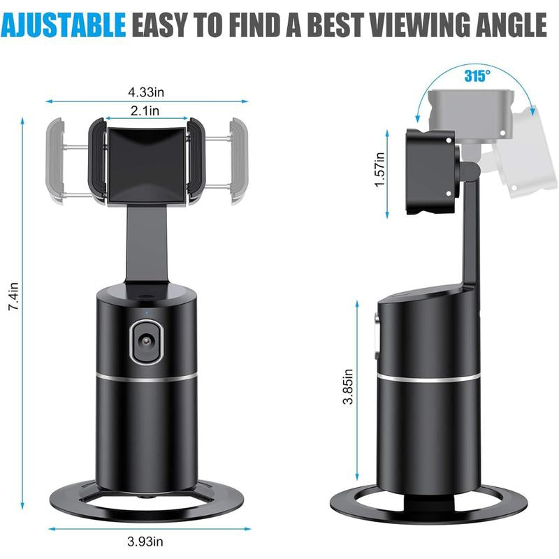 360° Auto Face Tracking Tripod for TikTok & Streaming