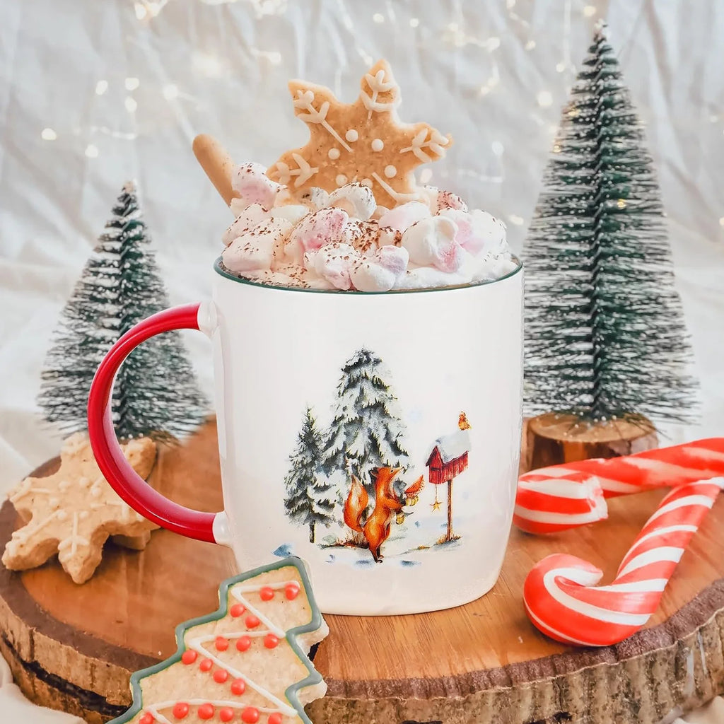 Futtumy Ceramic Mugs 4-Pack: Festive Holiday Gifts & Decor