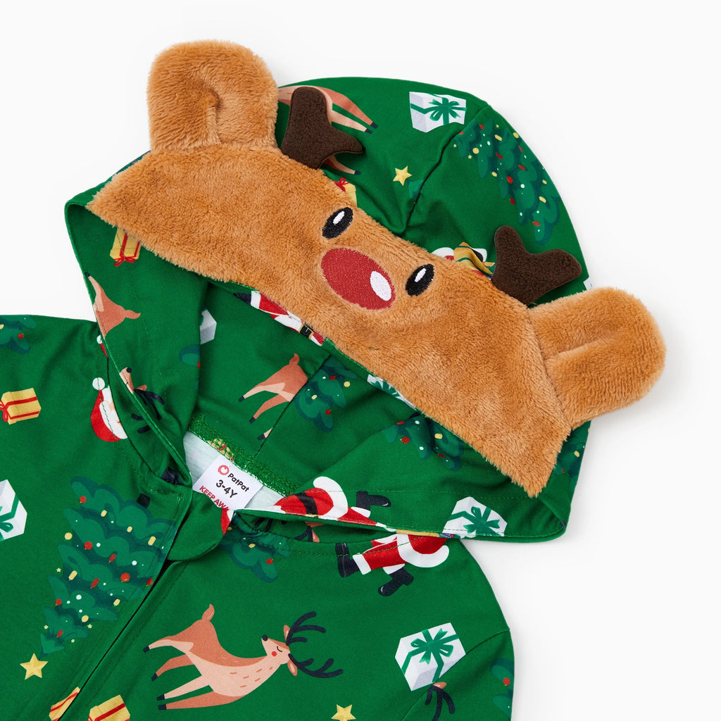 PatPat Reindeer Family Pajamas & Socks for Christmas Matching