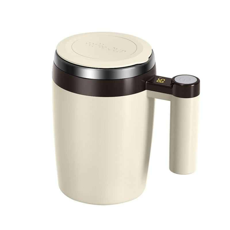 Smart Magnetic Stirring Mug with LCD & USB Rechargeable